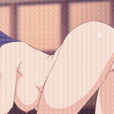 1boy, 1girls, all fours, animated, anus, areolae, ass, ass grab, blush, bouncing breasts, breasts, clitoris, fate (series), fate/grand order, female