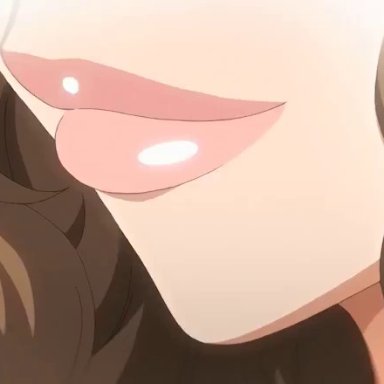 1boy, 1girl, 2d, animated, ass, assertive, blue eyes, blush, breast grab, breast press, breast squeeze, breasts, breasts out of clothes, brother and sister, brown hair