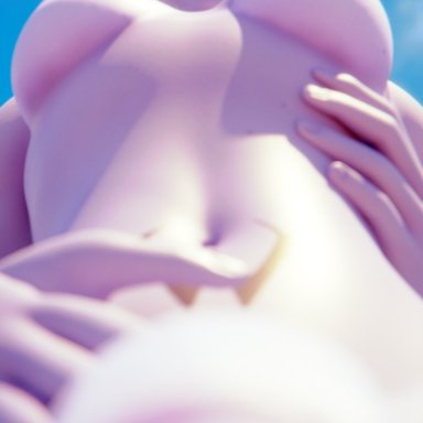 1futa, 3d, alternate costume, areolae, balls, blender, breasts, cock pointing towards viewer, cote d'azur widowmaker, dickgirl, erection, futa only, futanari, looking at viewer, nipples