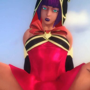 1boy, 1girls, 3d, animated, cowgirl position, erection, female, kallenz, looking at viewer, male, menat, multiple views, part pov, penetration, pov