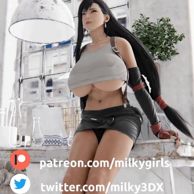 1futa, 1girls, 3d, abs, ahe gao, alternate breast size, animated, areolae, autofacial, belly, belt, big ass, big breasts, blender, bouncing breasts