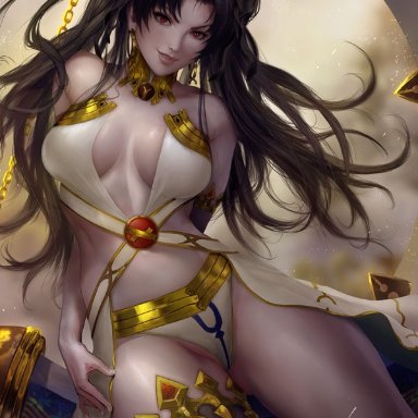 1girls, big breasts, breasts, cleavage, fate (series), fate/grand order, female, female only, ishtar (fate/grand order), large breasts, looking at viewer, shurakrgt, solo