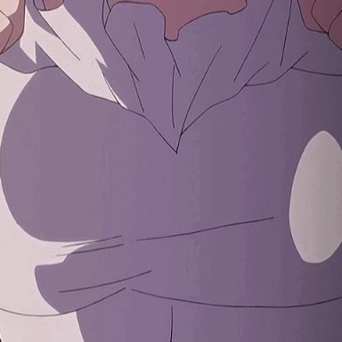 1girl, 2d, animated, animated gif, areolae, boobs drop, bouncing breasts, breasts, female only, gif, ikoku na retro, large breasts, nipples, presenting, presenting breasts