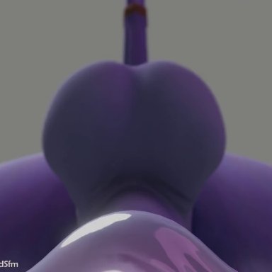 2019, 3d, animal genitalia, animated, blender, breasts, butt, cum, cum in mouth, cum in throat, cum string, cumshot, deepthroat, dickgirl, draenei