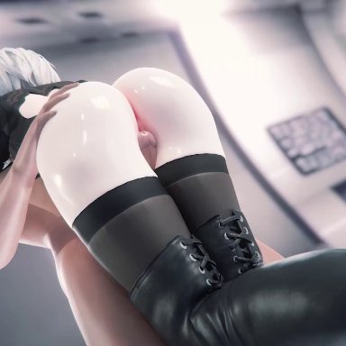 3d, android, animated, ass, blender, gynoid, idemi-iam, legs, nier, nier: automata, non penetration, sexbot, sound, tagme, thigh fuck