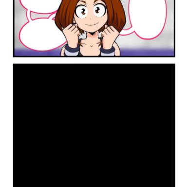 animated, comic, cum, cum in pussy, mating press, my hero academia, nubiananan, ochako uraraka, sex, sound, tagme, webm