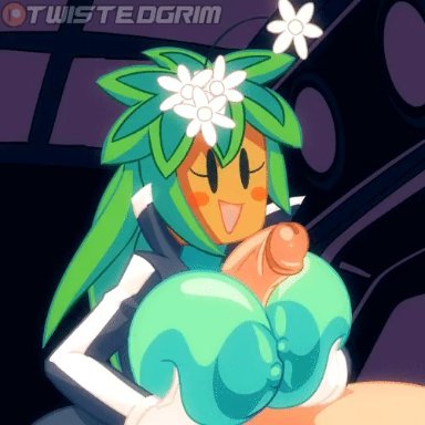 1:1, 2d animation, animated, areola, big breasts, blaster master, blush, breasts, bwc, duo, faceless male, female, female focus, flora fauna, frame by frame
