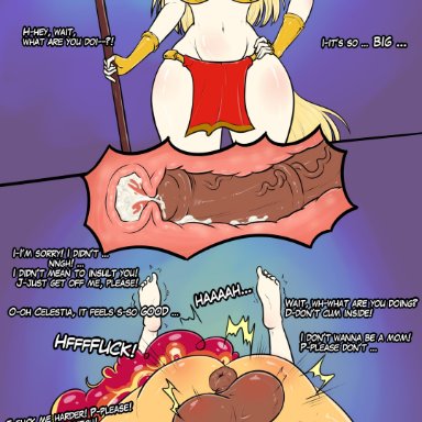 ..., absurd res, animal genitalia, animal penis, anthro, anus, armor, balls, big breasts, bodily fluids, breasts, chango-tan, cleavage, clothed, clothing