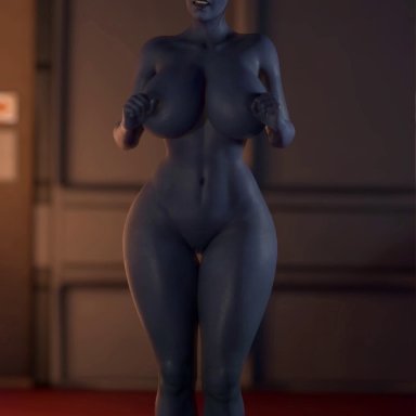 1girls, 3d, animated, areolae, asari, bouncing breasts, breasts, female, female only, fondling, huge breasts, liara t'soni, looking at viewer, mass effect, nipple grab