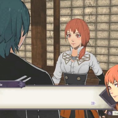 1boy, 1girls, animated, balls deep, bouncing ass, bwc, byleth (fire emblem), creampie, cum, cum in pussy, cum inside, cumdrip, edelgard (fire emblem), edelgard von hresvelgr (fire emblem), female