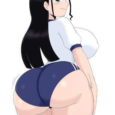 1girl, 1girls, ass, big ass, big breasts, breasts, female, female only, huge ass, huge breasts, jinu, looking back, nico robin, one piece