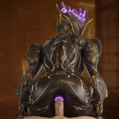 1boy, 1girl, 1girls, 3d, alien, anal, anal penetration, anal sex, animated, blender, ember (warframe), female, fiishdude, glowing anus, hetero