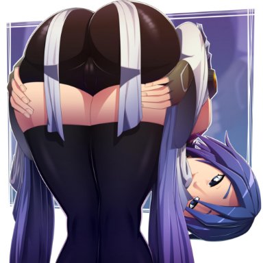 1girls, aqua (kingdom hearts), ass, big ass, cameltoe, female, female only, huge ass, kingdom hearts, looking at viewer, looking back, presenting, presenting hindquarters, ravenravenraven, solo