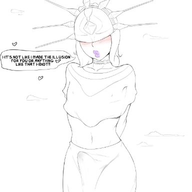 abarus, black and white, blush, bulge, crossdressing, dark souls, dark sun gwyndolin, english text, femboy, girly, gwyndolin, heart, lipstick, solo, speech bubble