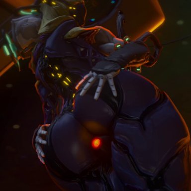 3d, animated, nezha (warframe), penis, sound, standing sex, thigh sex, thighjob, warframe, webm, wisp (warframe)