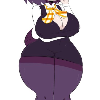 absurd res, animal crossing, anthro, arm under breasts, big breasts, breasts, cleavage, clothed, clothing, female, female only, half-closed eyes, hand on head, hedgehog, high heels