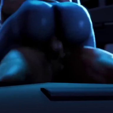 3d, 3d (artwork), alien, animated, ass, bouncing ass, bubble butt, cowgirl position, dat ass, embrace, girl on top, human, human on humanoid, humanoid, interspecies