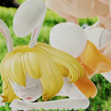 3d, animated, ass, blonde hair, bunny ears, bunny girl, carrot (one piece), cumminham, dress, female, one piece, sex, sound, tagme, webm