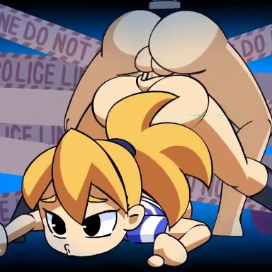 1boy, animated, ass, female, hooligan sisters, male, mating press, mighty switch force, minus8, patricia wagon, penis, sex, sound, straight, tagme