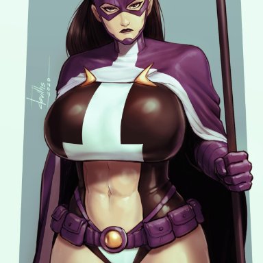 1girls, abs, athletic, big breasts, birds of prey, breasts, busty, dc, dc comics, devil hs, enormous breasts, female, female focus, female only, hourglass figure