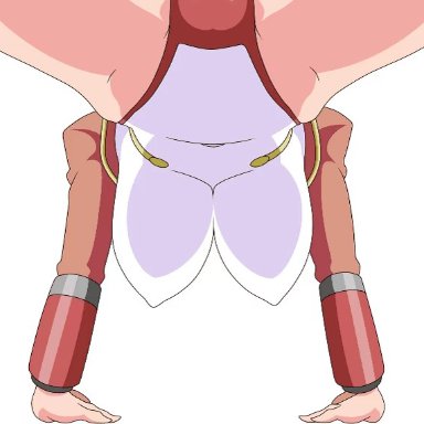 animated, arcana heart, dat ass, exercise, female, huge ass, huge breasts, mei-fang, thong, thong leotard, underboob
