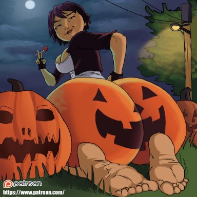 1girls, asian, asian female, ass, big ass, big butt, big hero 6, brutalhentai, butt, disney, female, female only, gigantic ass, gogo tomago, halloween