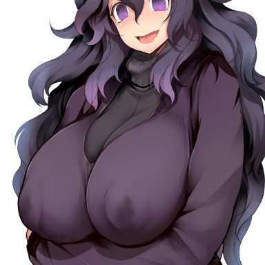 1girl, 1girls, alternate breast size, arms under breasts, breasts, clothed, clothes, dress, eye contact, female, goth, hairband, hex maniac, huge breasts, human