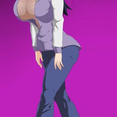 1girls, alternate breast size, ass, big ass, big breasts, black hair, blind, breasts, ed-jim, feet, huge ass, huge breasts, hyuuga hinata, long hair, naruto