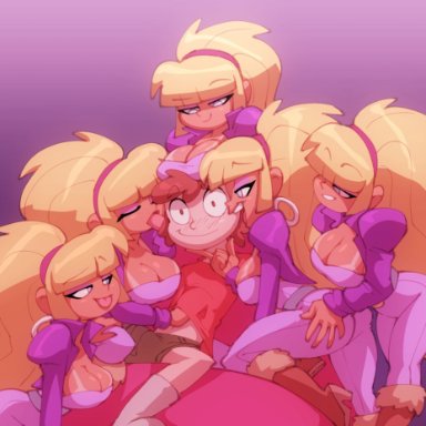 big breasts, blonde hair, dipper pines, gravity falls, harem, pacifica northwest