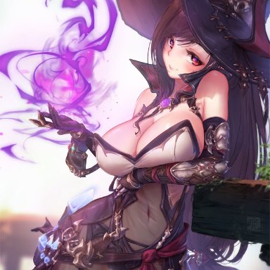 alternate costume, alternate version available, big breasts, black hair, bracelet, breasts, cleavage, clothed, female, female only, final fantasy, final fantasy vii, gloves, hat, large breasts