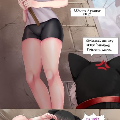 beastiality, bestiality, blake belladonna, bruise, canine, claw marks, crying, instant loss 2koma, rwby, sex, tabletknight, tears, vaginal penetration, zoophilia, zwei