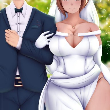 comic, cuckold, dialogue, hary96, milf, thick thighs, voluptuous, wedding dress, wide hips