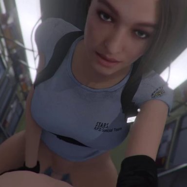 3d, animated, capcom, cowgirl position, female, jill valentine, kallenz, male, pov, resident evil, resident evil 3, resident evil 3 remake, sex, sound, tagme