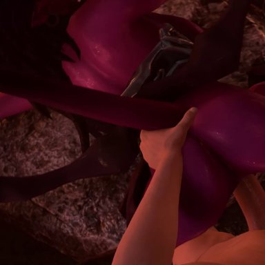 3d, animated, ass, bent over, blizzard entertainment, doggy style, female, from behind, horns, male, no sound, penis, pov, purple skin, sarah kerrigan