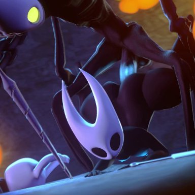 3d, adriandustred, animated, ass, black skin, doggy style, female, hollow knight, hornet (hollow knight), incest, male, penis, protagonist (hollow knight), sex, sound