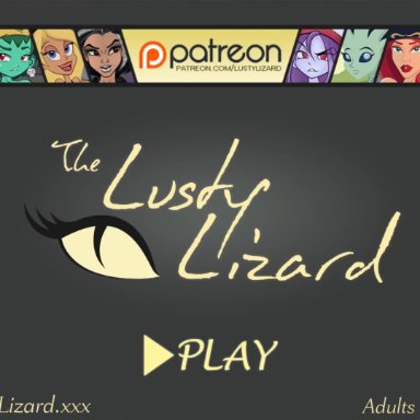 2d animation, animated, anus, breasts, cunnilingus, female, fingering, flash game, green hair, green skin, groping, large breasts, lustylizard, male, masturbation