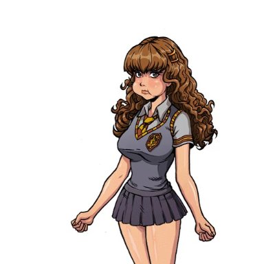 akabur, animated, animated gif, boobs, cum in mouth, gif, harry potter, hermione granger