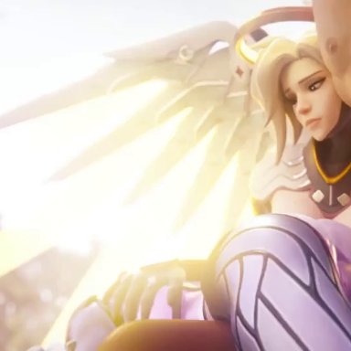 mercy, overwatch, sound, tagme, webm, widowmaker