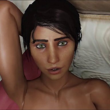 animated, breasts, green eyes, looking at viewer, pov, pubic hair, rainbow six siege, sound, tagme, trahao, twitch (r6s), vaginal penetration, webm