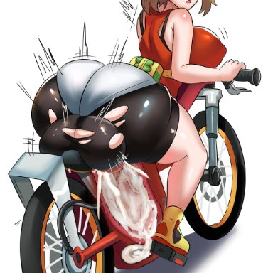 1futa, aged up, ahe gao, alternate breast size, alternate outfit, artificial vagina, ass, balls, bicycle, big ass, big breasts, big penis, big testicles, blue eyes, breasts