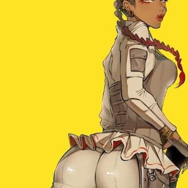 apex legends, ass, big ass, dark skin, dark-skinned female, dat ass, female, female only, loba, pants