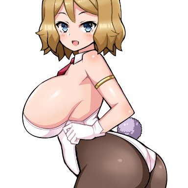 1girls, ass, big ass, big breasts, breasts, bunny ears, bunny girl, bunnysuit, chro, cleavage, female, female only, human, large breasts, looking at viewer