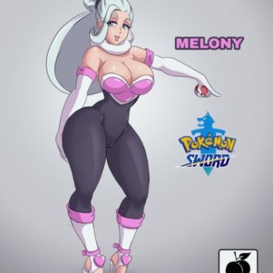 1girls, alternate costume, ass, big ass, big breasts, blue eyes, bodysuit, cameltoe, cosplay, earrings, female, gloves, grey hair, half-closed eyes, high heels