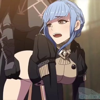 animated, big breasts, byleth (fire emblem), byleth (male), doggy style, female, fire emblem, fire emblem: three houses, from behind, from behind position, male, male/female, marianne (fire emblem), marianne von edmund, marileth