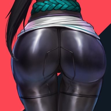 1girls, artist request, big ass, dat ass, female, fully clothed, huge ass, sage (valorant), solo, thick thighs, valorant