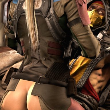 3d, cassie cage, doggy style, mortal kombat, photo, teenage girl