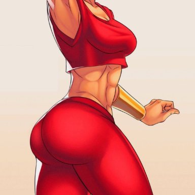 abs, ass, big ass, dragon ball, dragon ball super, kefla, muscular female, saiyan, sexy, thick thighs