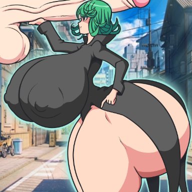 1girl, big ass, big breasts, huge ass, huge breasts, huge cock, hyper ass, one-punch man, small waist, superbunnygt, tagme, tatsumaki