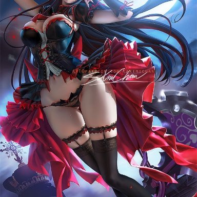 1girls, breasts, cleavage, female, female only, gate - jieitai ka no chi nite kaku tatakaeri, looking at viewer, rory mercury, sakimichan, solo, thighhighs