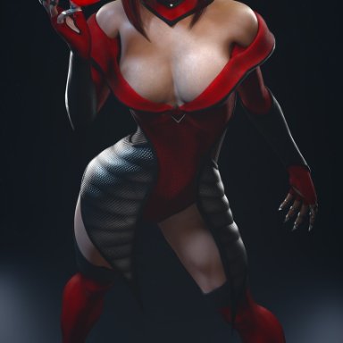 3d, mortal kombat 11, photo, skarlet, video game